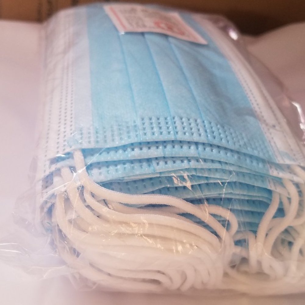 Face masks disposable, 3 ply